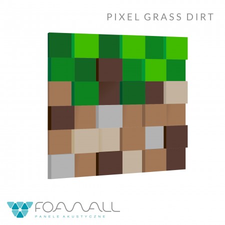 Panele soft Pixel Grass Dirt - zestaw