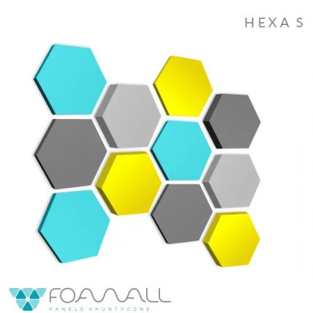 Panele soft hexa s błękity